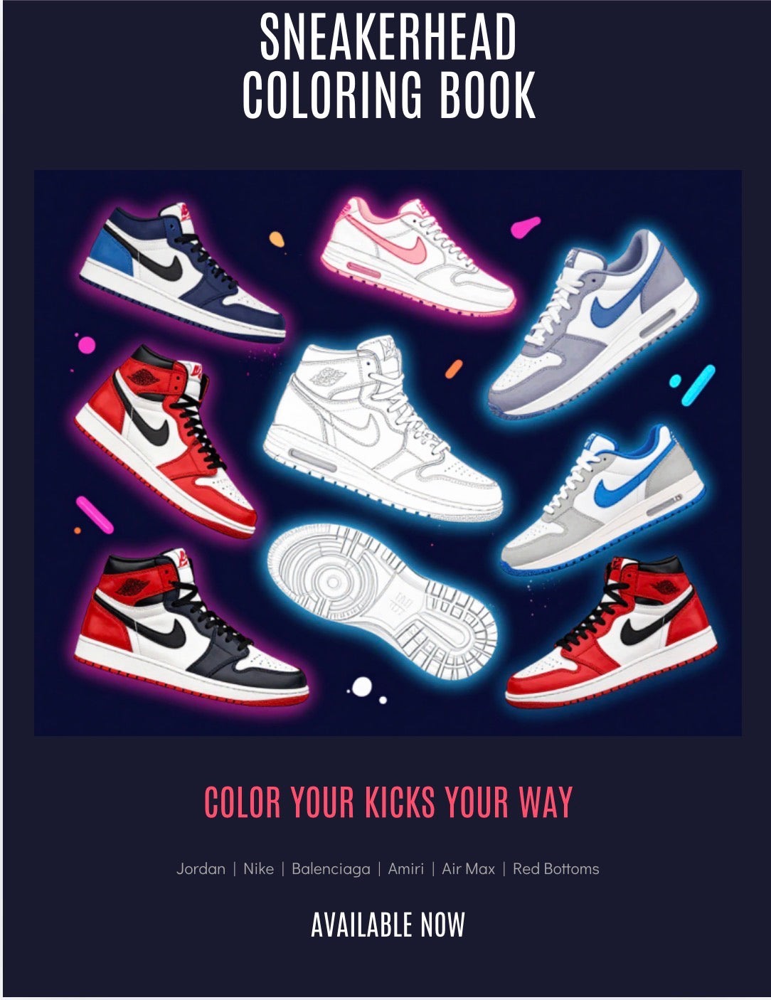Sneaker Head Coloring Book
